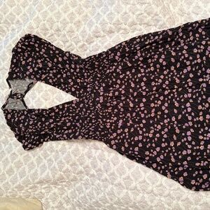 Open back flowery dress